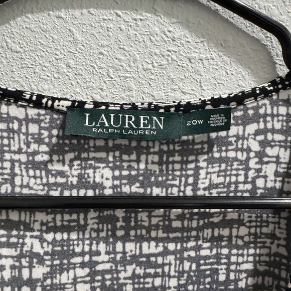 Ralph Lauren Black and White pattern dress size 20 plus size - Picture 1 of 4